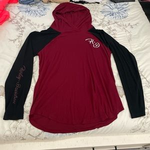 Harley Davidson long sleeve with hoodie
